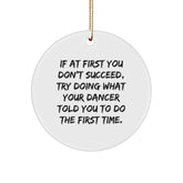 Funny Dancer Gifts for Dancer Friends - Cute Circle Ornament with Inspirational Quote, Gifts from Friends, Unique Christmas Unique Gift Ideas - Image 1